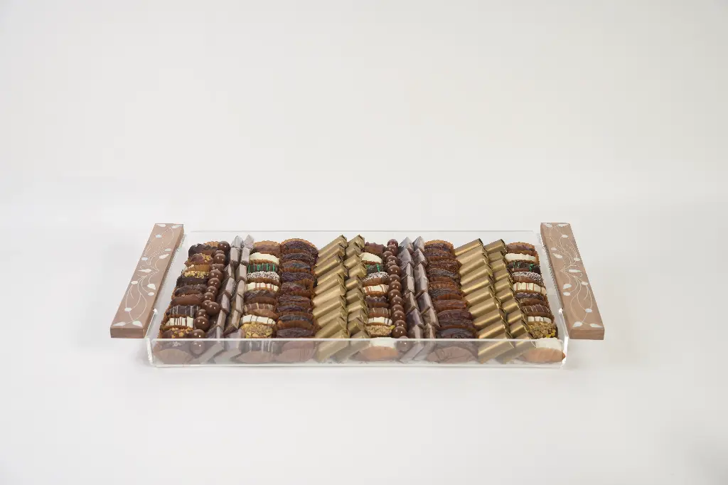 Large Handmade Wood & Acrylic Tray Gift