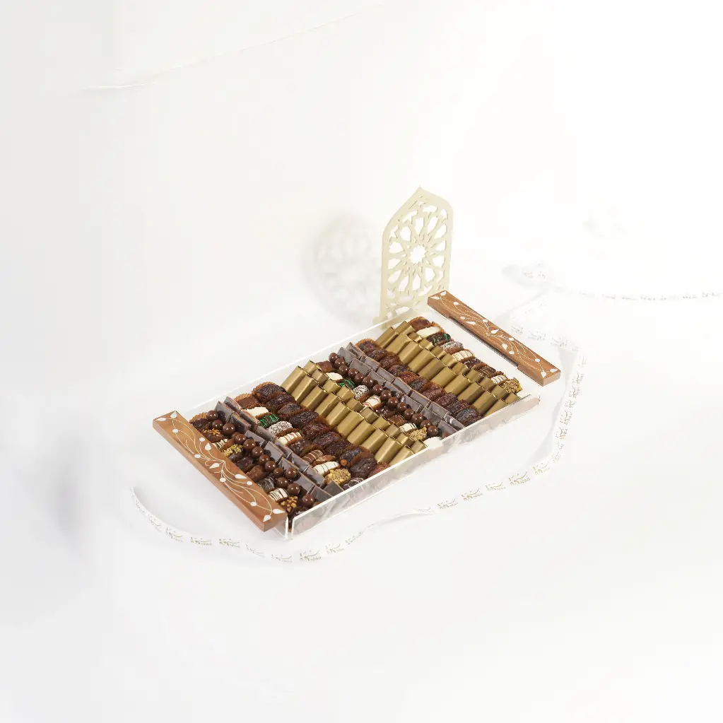 Large Handmade Wood & Acrylic Tray Gift