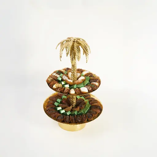 Palm Tree Double Layer Plate