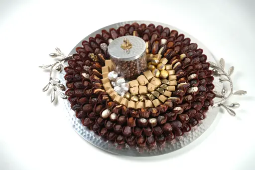 Premuim Circular Silver Tray